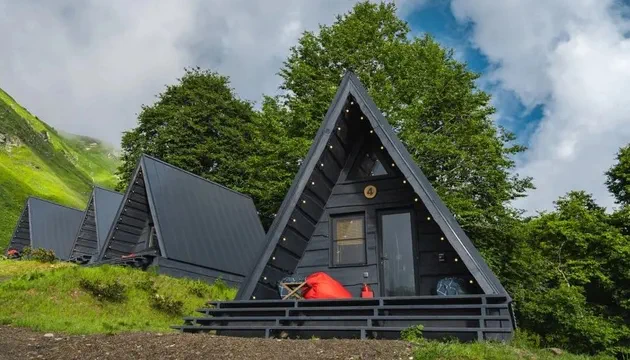 А-фрейм с крыльцом