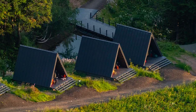 А-фрейм с крыльцом