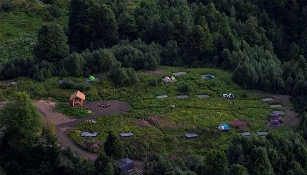 Настил в палаточном лагере 3х4 м